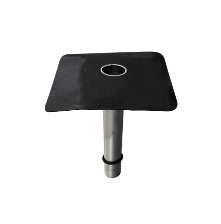 Perforerad takbrunn i rostfritt st�l med Resitrix krage