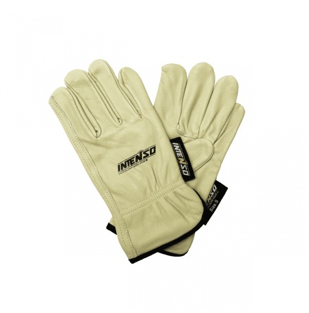 Arbetshandskar i beige buffell�der