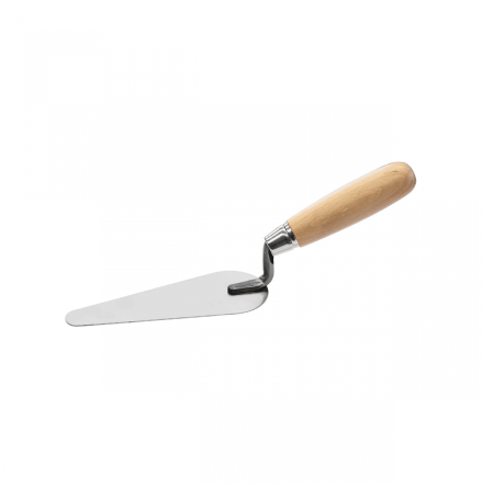 Slev 140 mm, kattunga. St�lblad m. tr�handtag