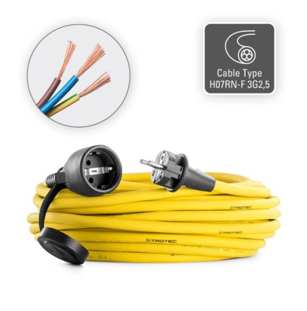 F�rl�ngningskabel 20 m 230 V 