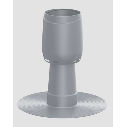 Fuktavluftare � 110 mm f�r papptak Ljusgr�