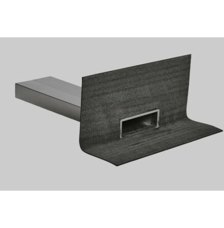 Rektangul�r Utkastare 90� med r�r 45� l�ngd 600 mm