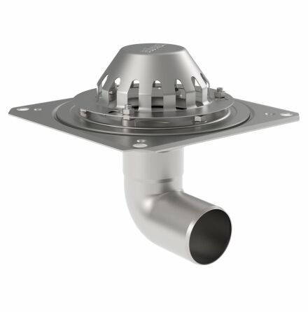 Takbrunn f�r gummiduk �75 mm 280x280mm